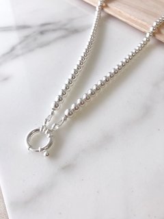 Cadena Plata 925 - Bolita 5mm Marinero
