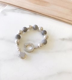 Pulsera Plata y Piedra - Ibiza - ROMINA relojeria+joyeria
