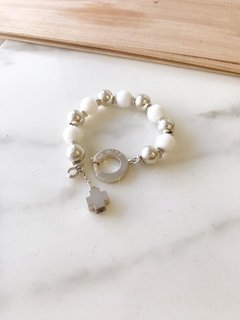 Pulsera Plata y Piedra - Ibiza en internet