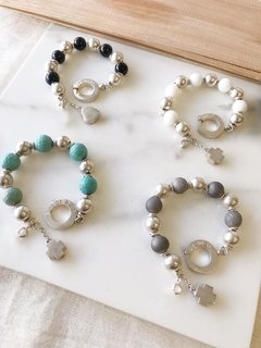 Pulsera Plata y Piedra - Ibiza
