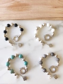 Imagen de Pulsera Plata y Piedra - Ibiza