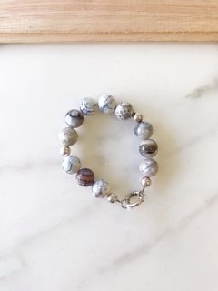 Pulsera Plata y Piedra - Lemnos - comprar online