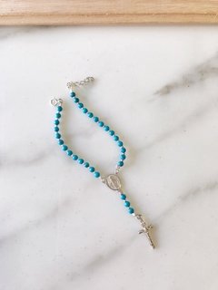Pulsera Denario Plata y Piedra - Milo - comprar online