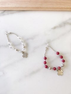 Pulsera Denario Plata y Piedra - Naxos - ROMINA relojeria+joyeria