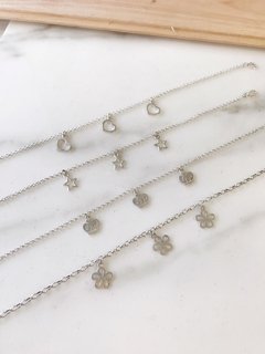 Tobillera Plata 925 - Mini Amuletos