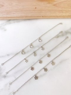 Imagen de Tobillera Plata 925 - Mini Amuletos