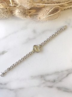 Pulsera Plata y Oro - Medalla Milagrosa