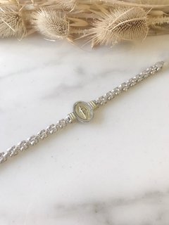 Pulsera Plata y Oro - Medalla Milagrosa - comprar online