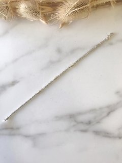 Pulsera Plata y Oro - Espiga Hombre - comprar online