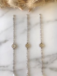 Pulsera Plata y Oro - Eco + 1 Dije