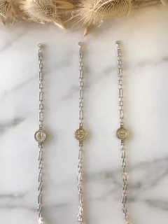 Pulsera Plata y Oro - Eco + 1 Dije