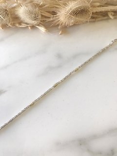 Pulsera Plata y Oro - Espiga Hombre
