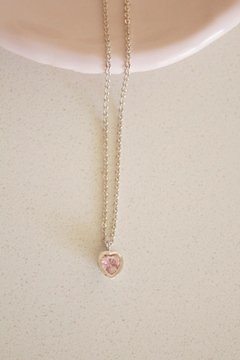 Collar Chocker Plata 925 - Corazón Cubic (DI687) en internet