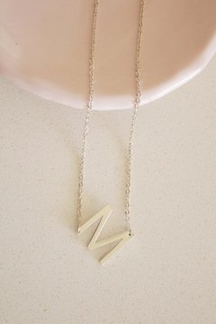 Collar Plata 925 - Inicial Mediana DEDIOS