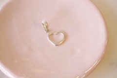 Dije Plata 925 - Corazon Calado (DI24) - comprar online