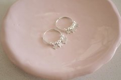 Aros Plata 925 - Argolla con Dijecitos N°2 - comprar online