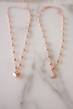 Collar Bañado - Moon Rose - ROMINA relojeria+joyeria