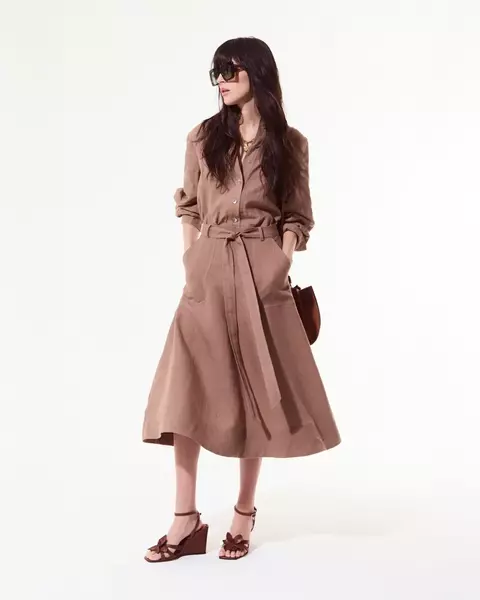 Pollera Bowie - Camel - comprar online