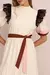 Vestido Picasso corto - crudo - Nomeolvides Tucuman