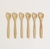 SET X 6 CUCHARITAS RED DE MADERA 16 CM