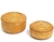 SET X 2 CONTENEDORES CON TAPA DE FIBRA NATURAL BAMBOO