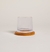VASO DE WHISKY CON BASE DE MADERA - comprar online