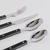 SET DE CUBIERTOS TOSCANA BLACK X 24 PIEZAS *VASSA - Juntas con Diseño