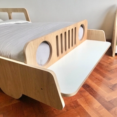 CAMA JEEP SIMIL MADERA CON ASIENTO en internet