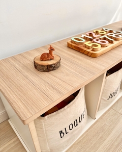 ORGANIZADOR JUGUETERO BAJO MADERA - comprar online