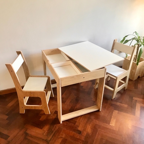 MESA MULTIFUNCIONAL + 2 SILLAS