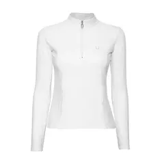 Blusa de Hipismo Lucky_U ML Branca