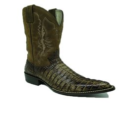 bota texana jacare tabaco goyazes