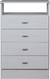 Cajonera 4 cajones melamina - tienda online
