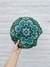 Almohadón redondo MANDALA VERDE