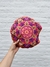 Almohadón redondo MANDALA FUCSIA