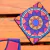 Posavasos x 6 MANDALA NARANJA