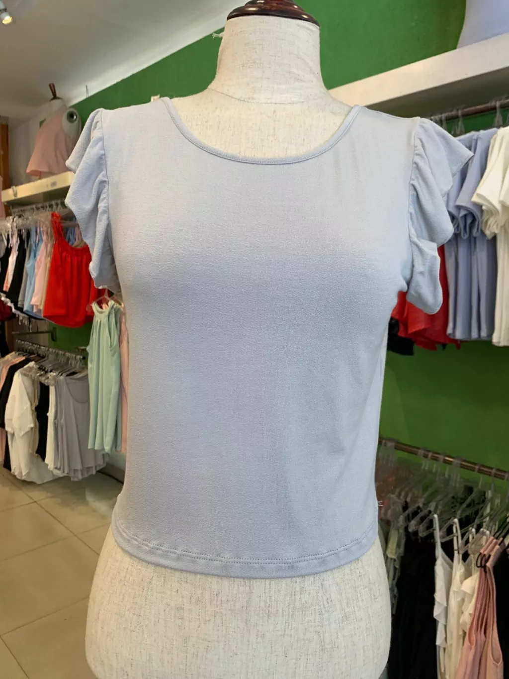 Remera manga lechuga
