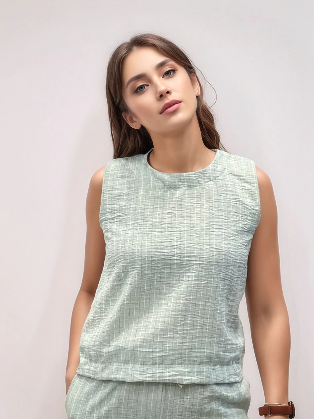 BLUSA LINO DOS BOTONES