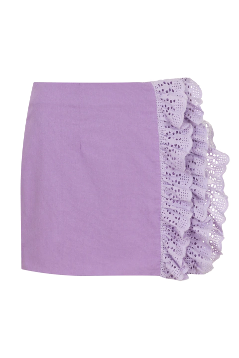 MINI SAIA LINHO LILAS COD 11225