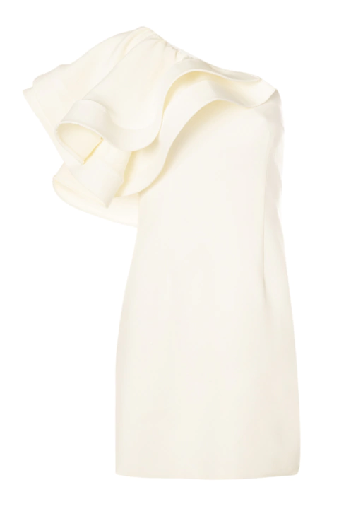 VESTIDO CREPE OMBRO SÓ BABADOS COD - 10583