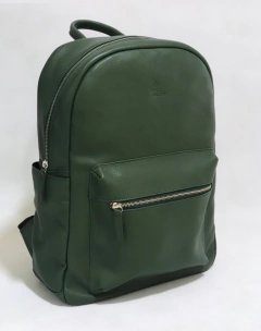 Mochila Unisex "Tony" cuero graneado verde en internet