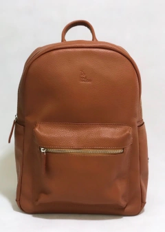 Mochila Unisex "Tony" cuero graneado suela