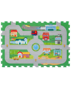 Afombra didáctica de goma con vehículo - tienda online