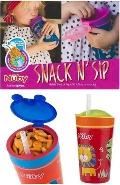 Vaso nuby con sorbete y portacereal - Espacio Mi Luz | Muebles y Juegos Infantiles | El Palomar/Haedo | Argentina