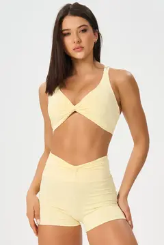 Imagem do Conjunto de Short Matte Form Amarelo Manteiga