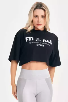 Cropped Fit For All preto