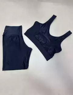 Conjunto de Bermuda Compressão Preto - GG