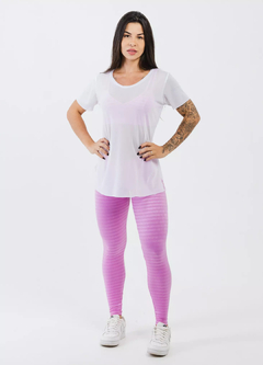 Camiseta Tule manga curta Branco