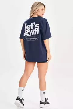 Camiseta Oversized Only Limit Azul - Lifitness