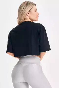 Cropped Fit For All preto - comprar online